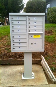 Mitchell Court's new mailbox